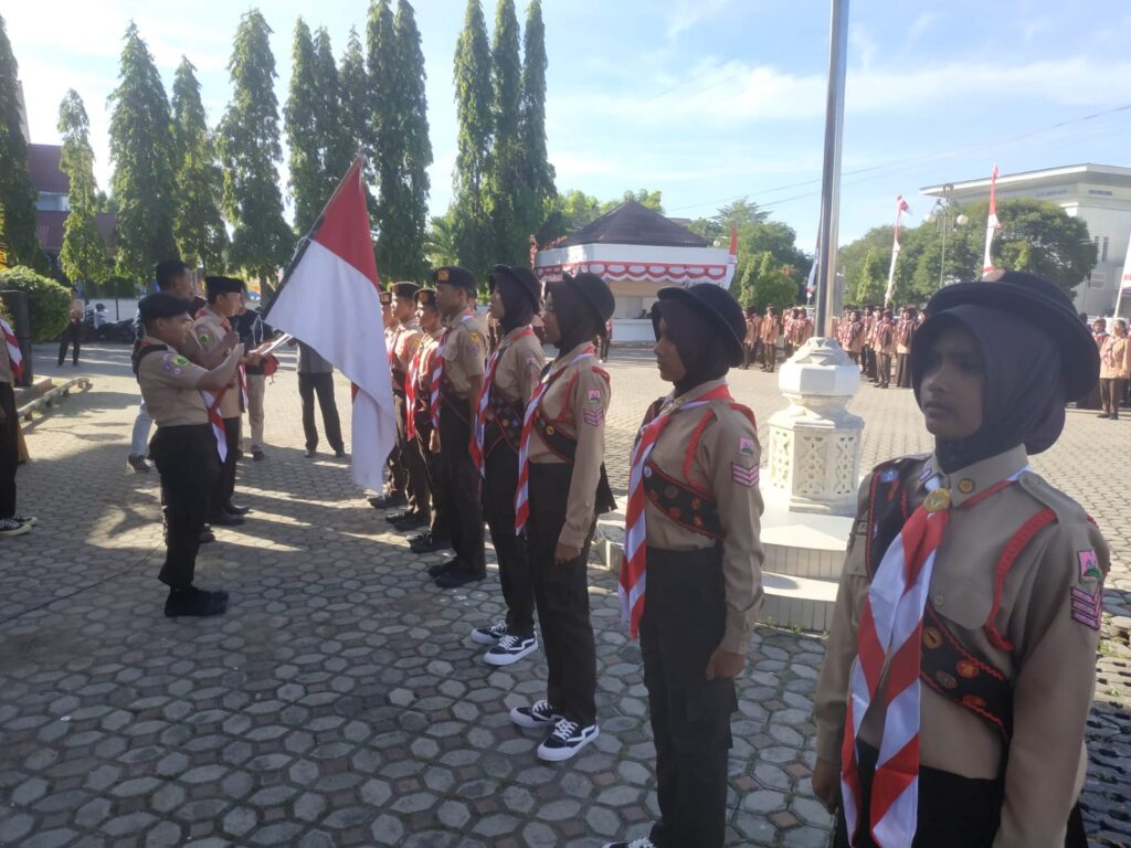Sekda Lhokseumawe Lepas Peserta Jambore Nasional dan Kukuhkan Pramuka Garuda