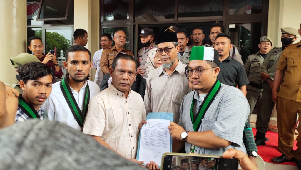 HMI Lhokseumawe – Aceh Utara Demo Tolak Kenaikan Harga BBM