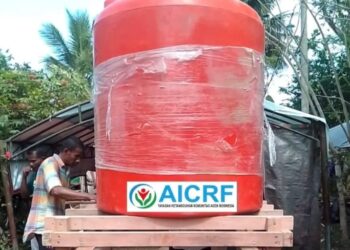 AICRF dan Warga Matang Baroh Berkolaborasi Bangun Fasilitas Air Bersih bagi Pengungsi