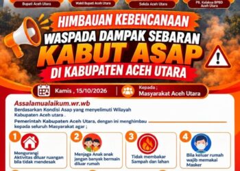 Pemkab Aceh Utara Keluarkan Imbauan, Masyarakat Diharapkan Waspada Sebaran Dampak Kabut Asap