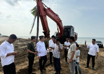 Bergerak Cepat, Bupati Ayahwa Tinjau Korban Abrasi Seunuddon dan Bantu Warga Kurang Mampu