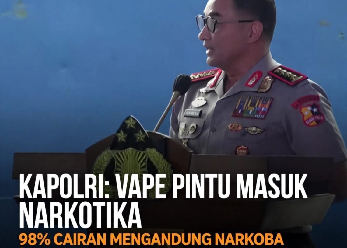 Kapolri: Vape Pintu Masuk Narkotika Cair, Cairannya Tak Bisa Dibedakan BNN & Polri!