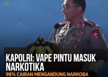 Kapolri: Vape Pintu Masuk Narkotika Cair, Cairannya Tak Bisa Dibedakan BNN & Polri!