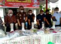 Eksekusi Putusan Pengadilan, Kejari Aceh Utara Musnahkan Ribuan Batang Rokok Ilegal dan Narkotika
